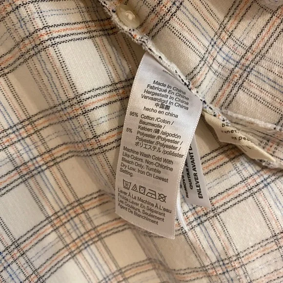 Madewell Corduroy Oversized Ex Boyfriend Shirt in Lombard Plaid Large - Picture 12 of 16